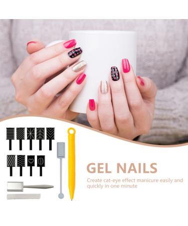 Beaupretty 12-Part Cat Eye Magnet Nail Art Tool Set - Double Head Magnetic Manicure Accessories for Stunning 3D Nail Designs - Buy Online on GoSupps.com