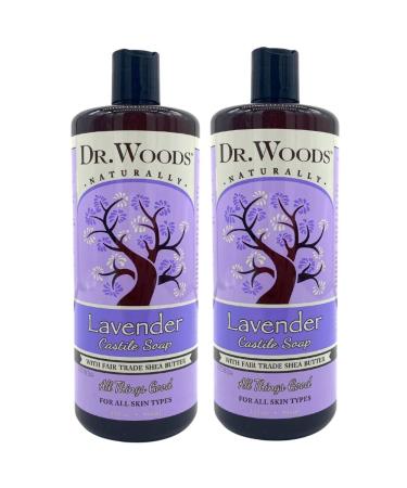 Dr. Woods Lavender Castile Soap Fair Trade Shea Butter  32 fl oz (946 ml)