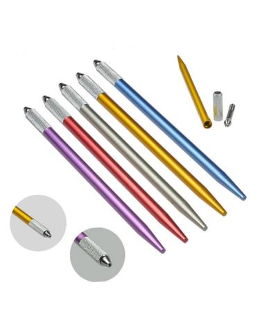 FRCOLOR Dimension 6pcs Eyebrow Pen Embroidered Eyebrow Pencil Microblade Microblading Pen Make up Hand Pen