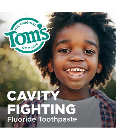 Tom's of Maine Kids Blueberry Fluoride Toothpaste 3-Pack - Natural, Dye-Free, ADA Approved | 5.1 oz for Children 2+ years - Buy Online on GoSupps.com