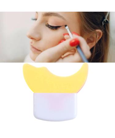 Eyelash Applicator Baffle Eyelash Mascara Smudge Guard Silicone Smoothing Surfaces Various Angles For All Face Shapes (Yellow)