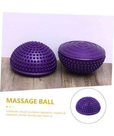 Beavorty Durian-Ball Portable Foot Massage Device - Relaxing Lacrosse Massage Balls for Plantar Fasciitis & Arm Relief - Violet PVC - 16x16x8cm Purple - Buy Online on GoSupps.com