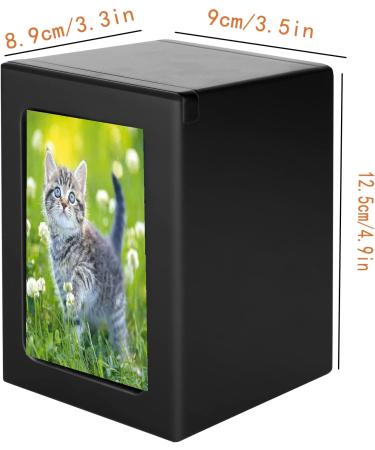 NEW DREAM Pet Cremation Box with Photo Frame | Dog Ashes Urn - Wood Keepsake Memorial Urn for Cats or Dogs (Black) - Buy Online on GoSupps.com