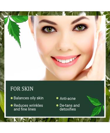 INDUS VALLEY Bio Organic Neem Powder For Hair Care | Organic Azadirachta indica 100% Natural & Chemical Free Cleanser For Healthy Hair - 200gm Natural Skin Care Masks & Herbal Blends - Buy Online on GoSupps.com