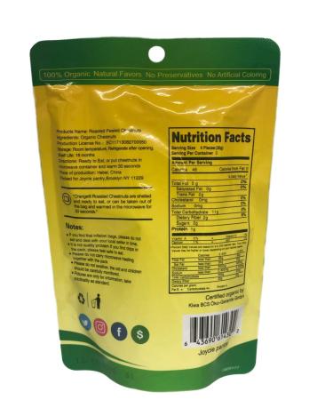 Organic Roasted Chestnuts - Shelled Ready to Eat Snack | Gluten Free 100% Vegan | No Preservatives | Great for Snacking Baking Cooking & Turkey Stuffing | 3.5oz Bags (Pack of 3) - Buy Online on GoSupps.com