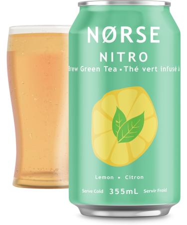 Norse Nitro Cold Brew Green Tea with Lemon Brewed in Canada 355ml can x 12-Pack - Buy Online on GoSupps.com