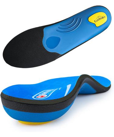 Blue Arch Support Insole for Foot Fatigue & Heel Soreness Relief - UK Size 11 (29.5cm) - Buy Online on GoSupps.com