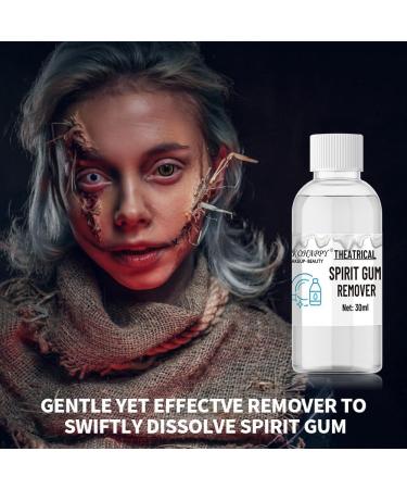 COKOHAPPY Spirit Gum Adhesive and Remover Kit Professional Liquid Adhesive and Remover 8ml Spirit Gum Glue + 30ml SFX Makeup Remover for Face Makeup Glue for Halloween Stage Cosplay - Buy Online on GoSupps.com