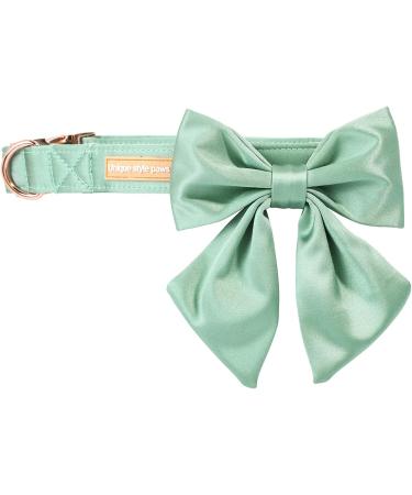 Unique Style Paws Silk Green Dog Hall Band - Cond-Resistant Wedding Accessory for X-Large Dogs - Buy Online on GoSupps.com