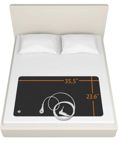 Grounding Mat for Improving Sleep, Grounding Pad for Health, Grounding Bed Mat with Grounding Cord for Better Working and Help with Anxiety(35.5 * 23.6inch) 35.5 * 23.6 Inch - Buy Online on GoSupps.com