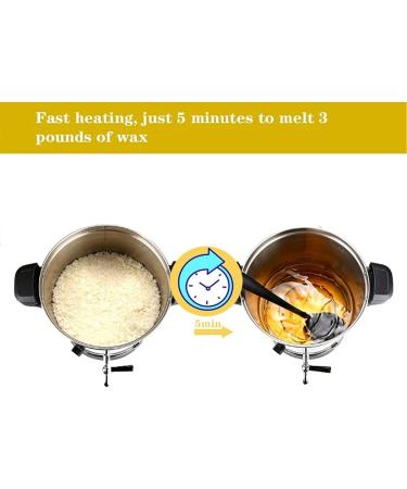 IINCOOY 8L Electric Wax Melting Pot - Stainless Steel Wax Melter with Spout 30-110 for Commercial Use - Buy Online on GoSupps.com
