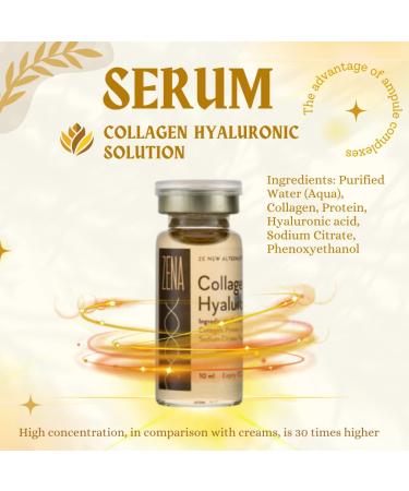 Zena Collagen Hyaluronic Serum Solution - Revitalize & Hydrate Your Skin | International Shipping Available - Buy Online on GoSupps.com