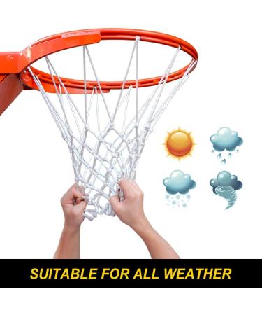 ProSlam Heavy Duty Basketball Net Replacement - All Weather Anti Whip, Fits Standard 12 Loops Rims - Buy Online on GoSupps.com