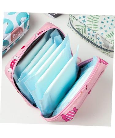 SEWOART Travel Wallet Napkin Storage Bag Set - Women's Cute Zip Wallet for Period Pads and Feminine Products - Buy Online on GoSupps.com