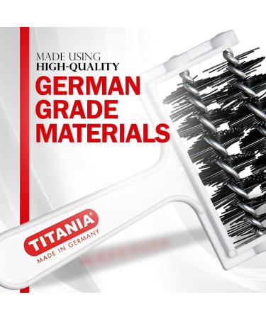 TITANIA Comb Cleaner - White 9.5 x 5.8 cm Pack of 1 | International Shipping Available - Buy Online on GoSupps.com