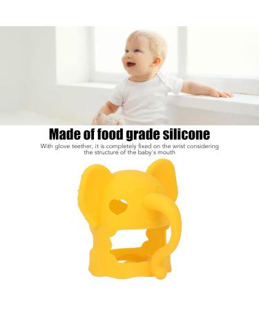 Yellow Elephant Baby Teether Mittens for Soothing Teething Babies - Buy Online on GoSupps.com