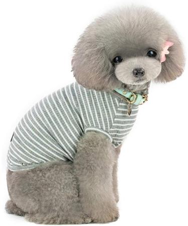 Buy Cute Striped Pet Pullover Sweater for Small Dogs & Cats - Cozy Knit Sweater in Pink Red Blue Gray | Ideal for Pets 1.2-9.0 kg - Buy Online on GoSupps.com