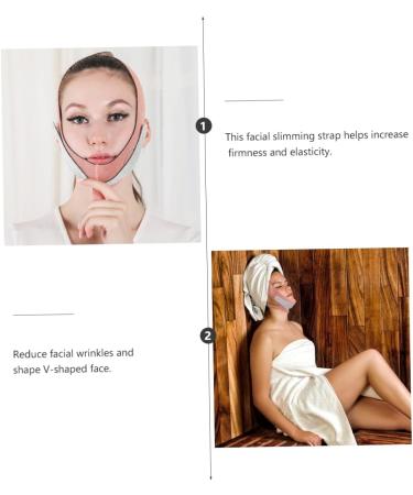 minkissy 1pc Thin Face Belt V Line Lifting Chin Strap Face Shaper Belt Anti Wrinkle v Chin Strap Anti Wrinkle Face Band Woman Belt V Line Belt Mercerized Cloth Care Thin Face Artifact 60X10.5X1cm Orange - Buy Online on GoSupps.com