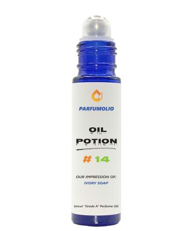 Oil Potion # 14 Inspired by Ivory Soap Unisex Uncut Grade A Fragrance Body Oil Dupe Concentrated Long Lasting Roll-On 10ml / 0.33 oz