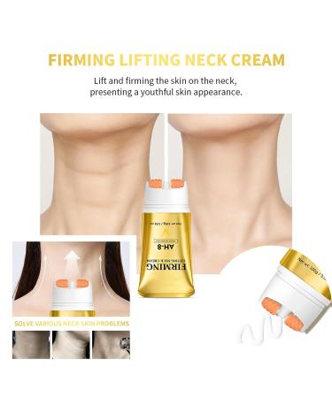 Grospe AH-8 Firming Neck Cream for Crepey Skin Body with Hexapeptide Moisturizing Promote collagen Production Roller Neck Cream Redefine Jawline for Firmer - Buy Online on GoSupps.com