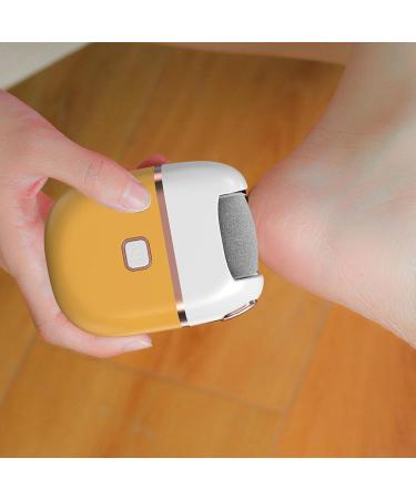 Electric Callus Remover for feet - Rechargeable Electric Foot File Dead Skin Foot Care Callus Remover Rechargeable Waterproof Foot File Yellow - Buy Online on GoSupps.com