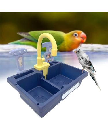 Hamiledyi Parrot Automatic Bath Tub - Multifunctional Bird Bathtub for Cockatiel, Parakeet, Finch, Canary, and Small Medium Birds - Buy Online on GoSupps.com