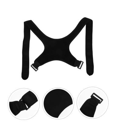 GLEAVI Belt Brace Shoulder Rest Holder Posture Band Back Straightener Black Polyester - Buy Online on GoSupps.com