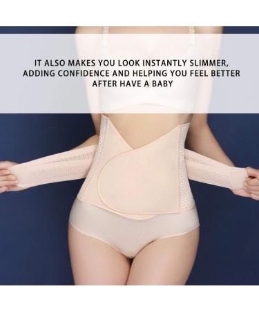 Heallily Postpartum Belly Wrap - C-Section Recovery Girdle Belt for Women | Postpartum Support Waist Pelvis Shapewear - Khaki - Buy Online on GoSupps.com