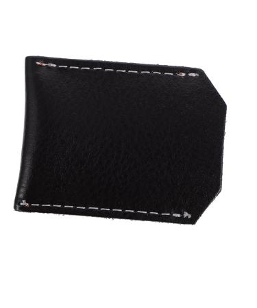 Angoily razor-picked razor-carrying bag Razor covers Leather sheath for fixed blade razor case razor razor razor paw storage man knife holder as shown 6x4cm