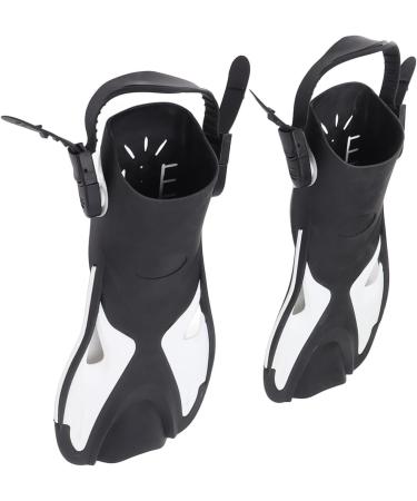BOLORAMO Swimming Fins for Adults - Open Water Diving Fins (Black & White Size 6-8 37-41) - Buy Now for International Shipping - Buy Online on GoSupps.com