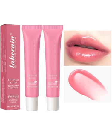 Lip Balm For Pink Lightening Treatment Lip Balm Care Cherry Blossom Lip Balm Moisturizing Peeling Lighten Lips (Pink sugar 2PCS) - Buy Online on GoSupps.com