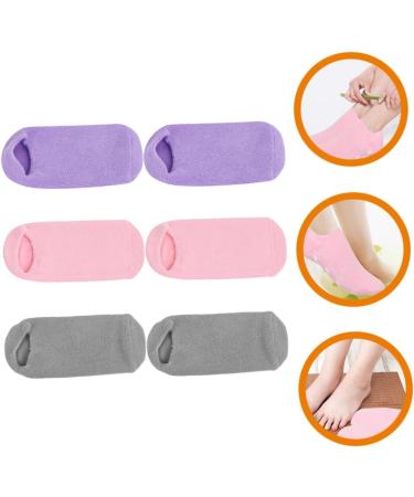 Healeved 9 Pairs Foot Gel Socks Spa Sock for Foot Care Spa Foot Socks Heel Spa Socks Lotion Moisturizing Socks Foot Repairing Socks Spa Gel Socks Miss Cotton-spandex Casual Socks Keep Warm - Buy Online on GoSupps.com