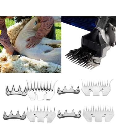High-Strength Stainless Steel Shear Knife for Sheep & Goats | 13 Tooth Curved Blade with Swivel | Replacement Shear Knife - Buy Online on GoSupps.com
