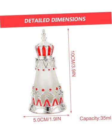 Ipetboom Dubai Perfume Empty Bottle Dropper Bottle Glass Arab 10x5CM Silver - Buy Online on GoSupps.com