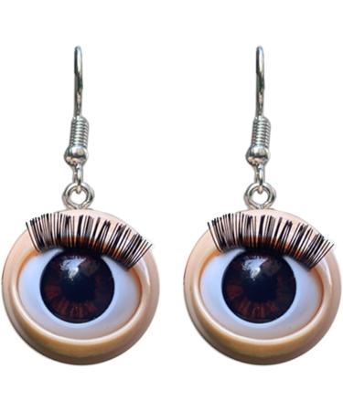 Shop Feyley Earrings: Unique Harajuku-Style Eyelash Eyeball Earrings for Y2K Fashion | International Shipping Available - Buy Online on GoSupps.com