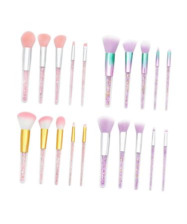 5 Set Powder Brush Face Painting Makeup Kit for Women - Diamond Blush & Eyebrow Brushes - Travel-Friendly Pink Suite - Perfect Facial Cosmetics Tool - Buy Online on GoSupps.com
