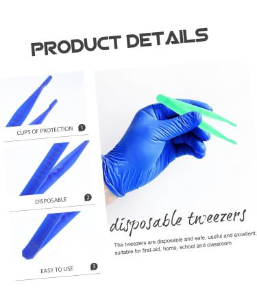 Solustre 15 Pack Disposable Tweezers - Pink First Aid & Craft Tweezers for Jewelry & DIY Projects - Buy Online on GoSupps.com