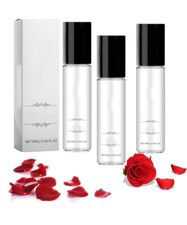 Men's Roller Pheromone Cologne Perfume Oils For Man Travel Size Cologne Roll On Glass Bottle Long Lasting Scent Enhanced Scents Sampler (3pcs)