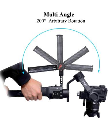 200 Degree Adjustable Handle Grip for DJI Ronin S/SC/S2/SC2 Stabilizer - Ergonomic Rubber Handle for Perfect Angle Shots - Buy Online on GoSupps.com