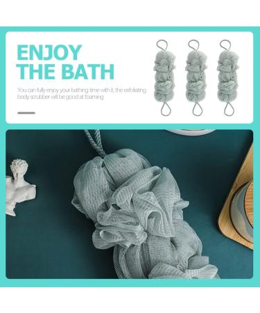 LALAFINA Bath Sponge Loofah - Exfoliating Body Scrubber for Men and Women | Shower Pouf Scrubber for a Refreshing Bath Experience - Buy Online on GoSupps.com