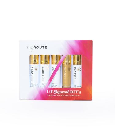 The Route Beauty LIL SKINCARE BFFs Skincare Kit: Includes The Everything Day and The Everything Night Moisturizers and The Girlfriend Skin-Loving Glow Primer (0.27 Fl Oz)