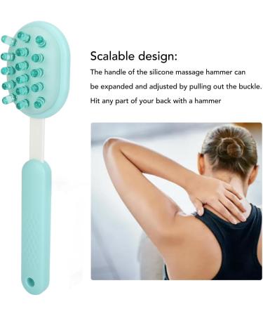 Buy Adjustable Silicone Massage Hammer for Back & Neck Relief | Stress Reduction Tool 29-38 cm - Buy Online on GoSupps.com