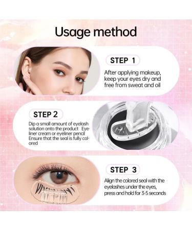 2024 Reusable Eyelash Stamps Tool - Eyeshine Cosmetics | DIY Lower Lash Extensions for Natural Look - 2Pcs for Beginners - Buy Online on GoSupps.com