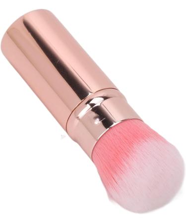Verdant Touch Powder Brush Retractable Makeup Brush Portable Soft Hair Blush Brush Travel Loose Powder Brush for Makeup Artist Pink - Buy Online on GoSupps.com