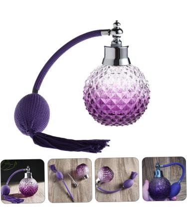 FRCOLOR air bag perfume bottle perfume pumper spray bottle mister Vintage Crystal Perfume spray perfume vials scented lotion scent bottle small travel aromatic purple Glass storage bottle - Buy Online on GoSupps.com