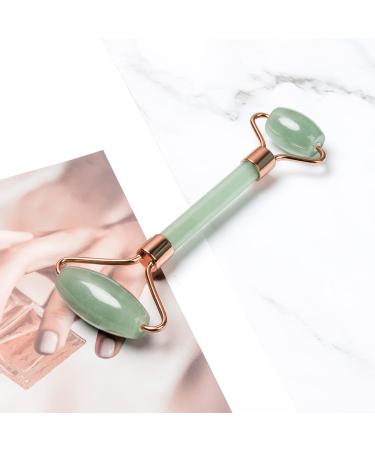 Face Massager Roller Jade Roller for Face Eyes Neck Facial Beauty Roller Skin Care Tools Face Roller Beauty Skincare Massager Tool Self Care Gift for Men Women (Jade Green) Green Roller - Buy Online on GoSupps.com
