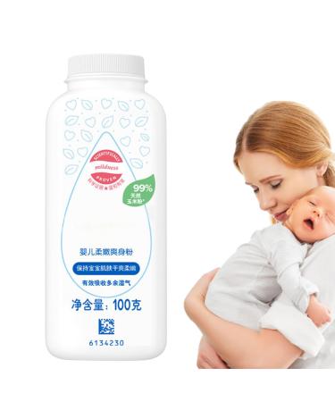 Generisch Toddler Body Powder - 100g Organic Plant Powder - Baby Skin Care Ingredient - 100g - Naturally Derived Corn Starch - Absorbs Moisture - Soothing Paste