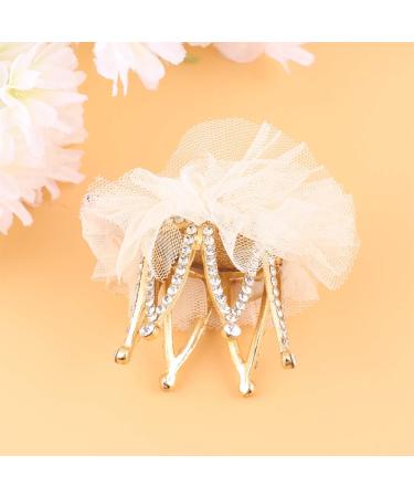 LALAFINA Diamond Crown Hair Clips Rhinestone Princess Hairpin Glitter Hair Clips for Toddlers (Beige) - Buy Online on GoSupps.com