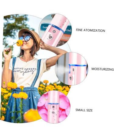 WOONEKY 1pc Hydrating Instrument Small Humidifier Facial Moisturizing Device USB Humidifier Pink Abs - Buy Online on GoSupps.com