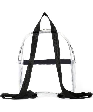 Keepcross Small Clear Stadium Backpack - Stadium Approved Mini Bag for Women, Black - Buy Online on GoSupps.com